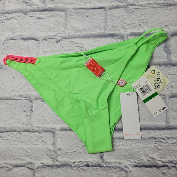 NWT Red Carter Chain Side Bikini Bottom size Large - Picture 2 of 16